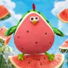 Cute watermelon-shaped chicken dolls, fabric ornaments, children's toys, soft and adorable cartoon throw pillows, gifts, collectibles Specification image